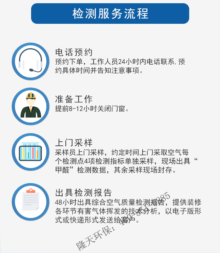 廣州甲醛檢測服務(wù)流程